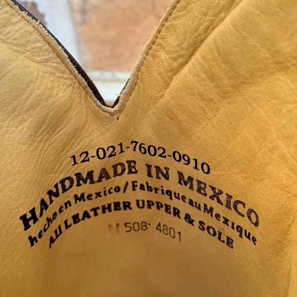 Sold STETSON Serape Blanket Aztec Blue Brown Knee High Western Cowgirl Boots - Picture 9 of 11